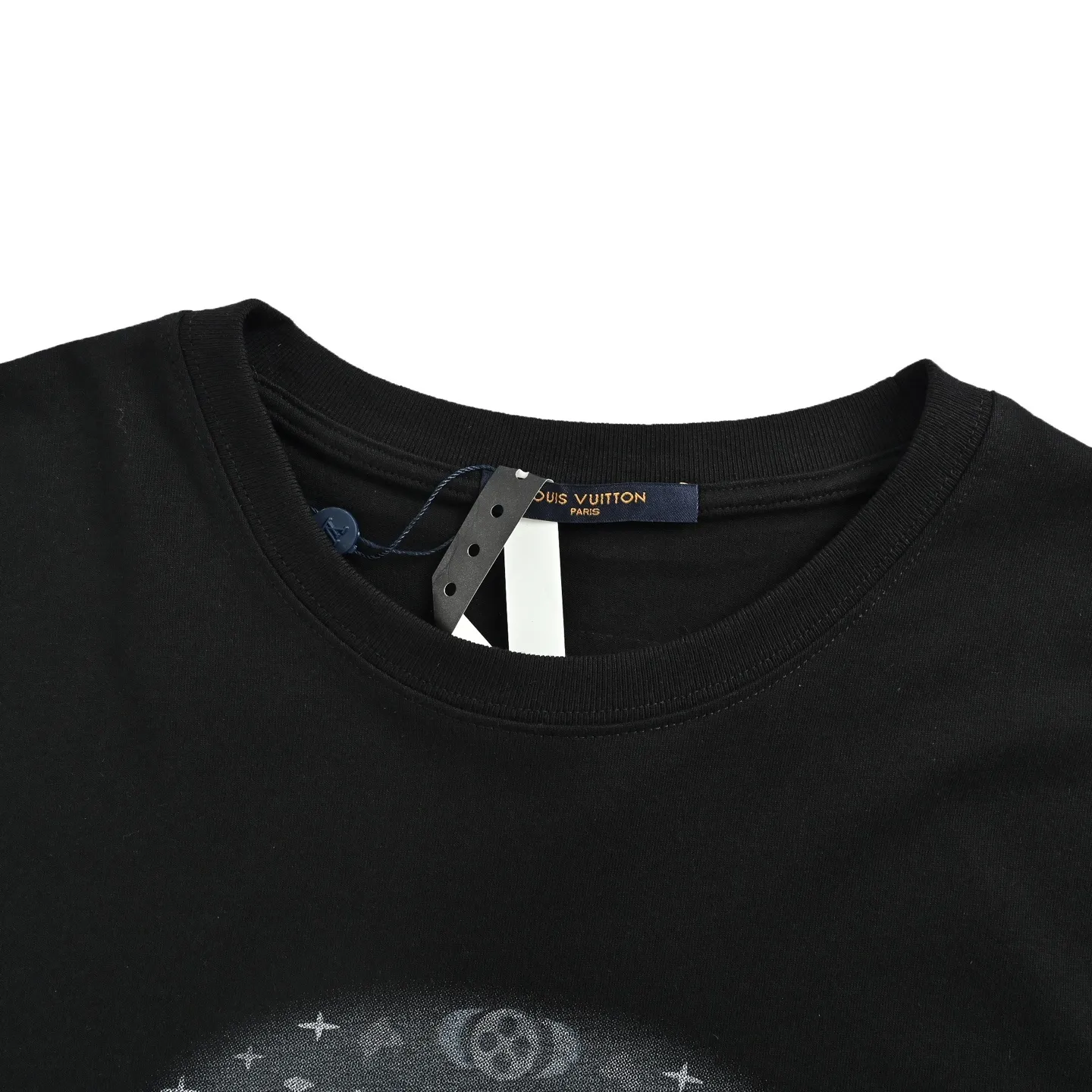 Louis Vuitton/Louis Vuitton ink rendering printed decorative short sleeves